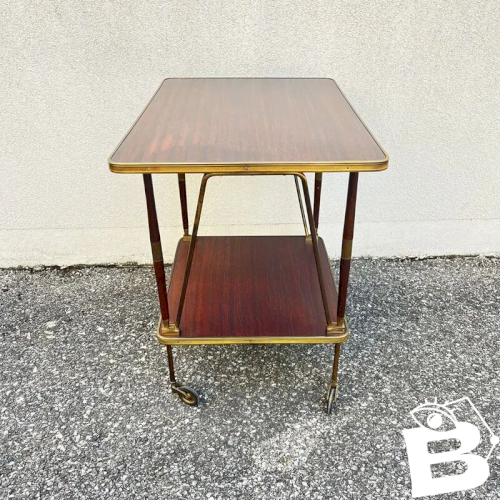 Desserte vintage roulante