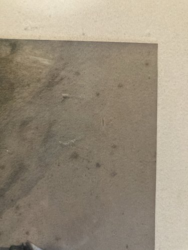 Dessin 1850 XIXe Peinture Papier Paysage Fusain A Identifier Village Église