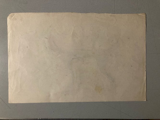 Dessin 1900 Crayon Antilope Addax Animalier Animal Animaux Art Ancien