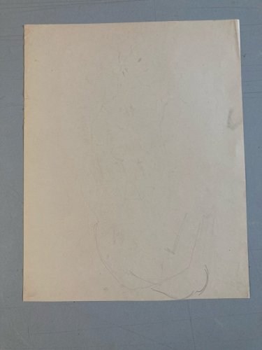 Dessin 1900 Crayon Femme Nue Nu Prostituée dans le goût de Toulouse-Lautrec
