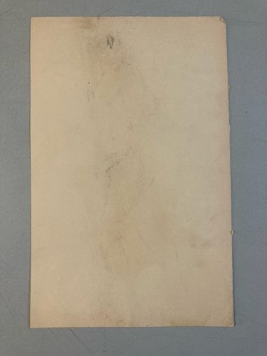 Dessin 1910 Nu Académique Mine De Plomb Bleu Art Homme Ancien crayon Portrait