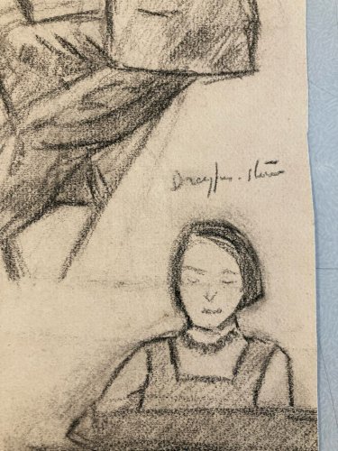 Dessin 1930 Crayon Atelier Papier Peintre Art Jean Dreyfus Stern x Arts