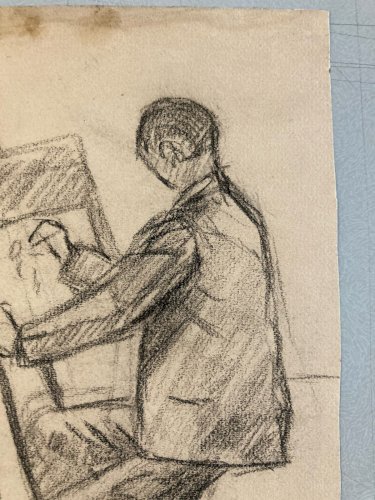 Dessin 1930 Crayon Atelier Papier Peintre Art Jean Dreyfus Stern x Arts