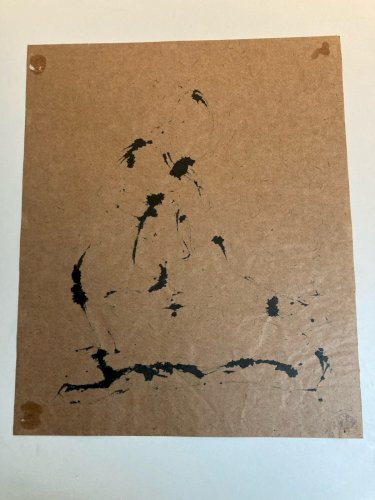 Dessin 1980 Encre Femme Nu Nue Erotique A Identifier Art Atelier Dos XXe