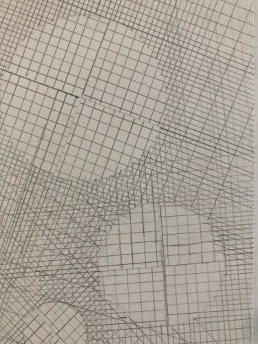 Dessin Abstrait 1976 Crayon Sur Papier abstraction Constructivisme Art XXe