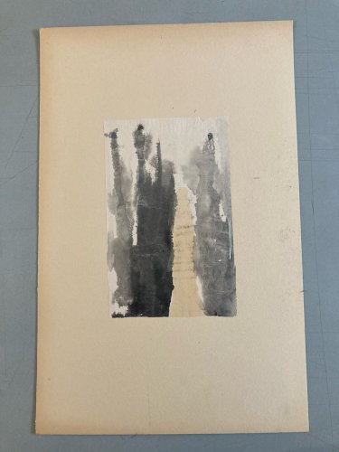 Dessin Abstrait 1980 Encre Sur Papier abstraction Constructivisme Art XXe