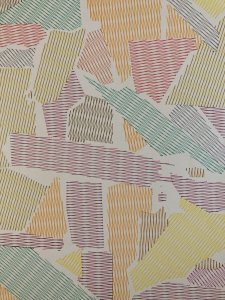 Dessin  Abstrait Encre Sur Papier abstraction 1980 Anamorphose Cubiste Art