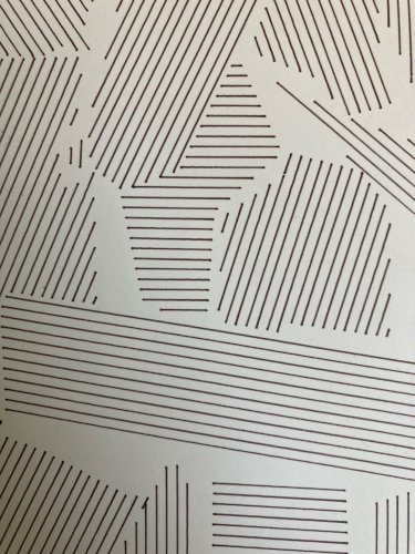 Dessin  Abstrait Encre Sur Papier abstraction 1980 Anamorphose Cubiste Art