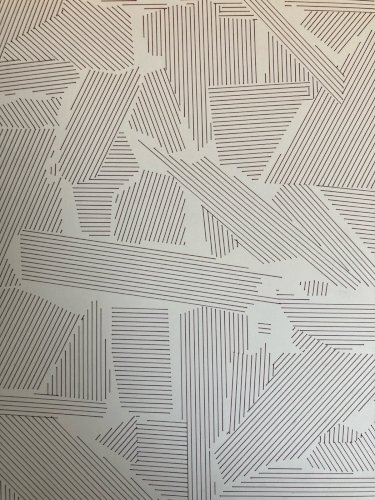 Dessin  Abstrait Encre Sur Papier abstraction 1980 Anamorphose Cubiste Art