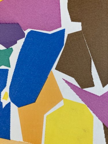 Dessin  Abstrait Encre Sur Papier abstraction 1980 Art Anamorphose Cubiste