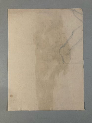 Dessin Alfred Leymarie Nu Crayon Sur Papier Femme Nue Erotique 1920 Art Déco