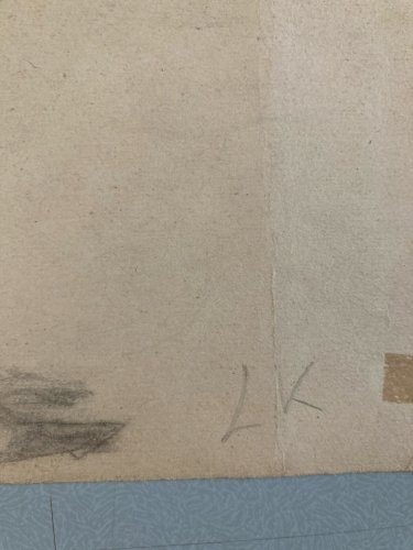 Dessin Ancien Crayon Papier 1920 Homme Expressionniste Expressionnisme Lk