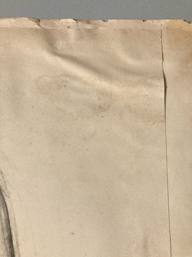 Dessin Ancien étude Crayon Papier Femme Erotique 1950 a identifier