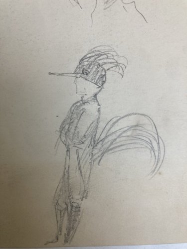 Dessin Ancien Original Crayon 1830 XIXe Jules Robert Auguste Étude Jeu De Cartes