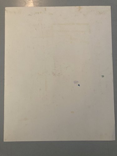 Dessin Aquarelle papier Fleurs bouquet Fleur Thé Art 1960 Ancien Drawing Balcon