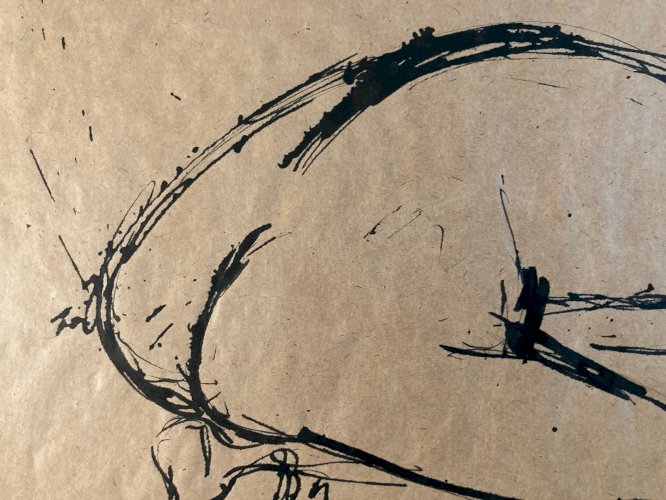 Dessin Art Encre 1980 Sur Papier Femme Nue Nu Atelier À Identifier Craft