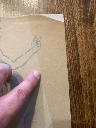 Dessin Atelier Alfred Leymarie étude Crayon Papier classique 1910 Art Déco homme