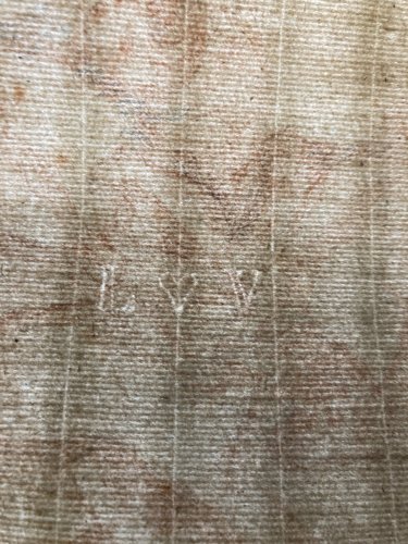Dessin Chevre Ange Angelot Putti papier vergé XIXe animal A Identifier