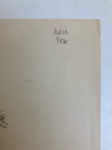 Dessin Crayon 1830 XIXe Jules Robert Auguste Étude Jeu De Carte Art Ancien