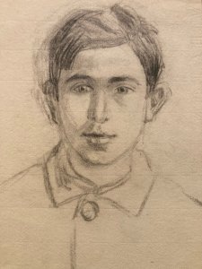 Drawing Pencil 1920 Portrait Man Post Cubist Old Cubism To Identify Art