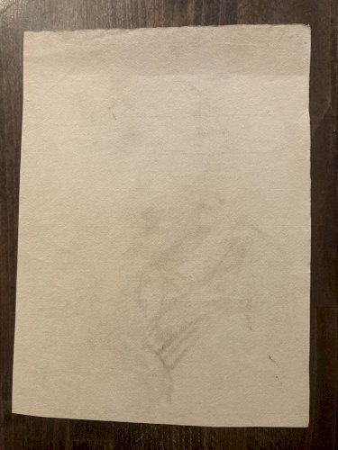 Dessin Crayon 1920 Portrait Homme Post Cubiste Cubisme Ancien A Identifier Art