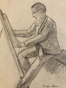 Dessin Crayon Atelier Papier Peintre Art Jean Dreyfus Stern 1930 x Arts