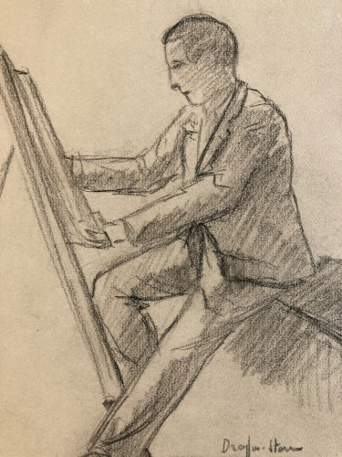Dessin Crayon Atelier Papier Peintre Art Jean Dreyfus Stern 1930 x Arts