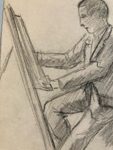 Dessin Crayon Atelier Papier Peintre Art Jean Dreyfus Stern 1930 x Arts