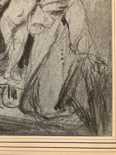 dessin crayon Jesus Christ XIXe art Religion A Identifier Ancien