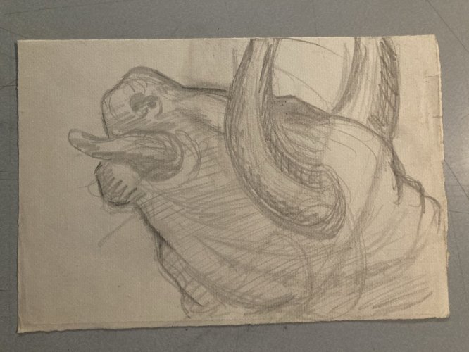 Dessin Crayon Mise À Mort art Corrida Tauromachie 1960Taureau Drawing Old XXe