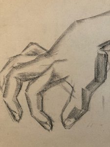 drawing Pencil Paper Man Cubist Cubism Portrait Alain 1956 To Identify Art