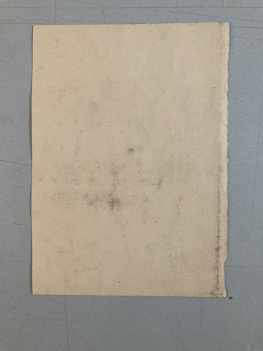 Dessin Crayon Portrait Barbe Homme Chapeau À Identifier Ancien Art 1850 XIXe