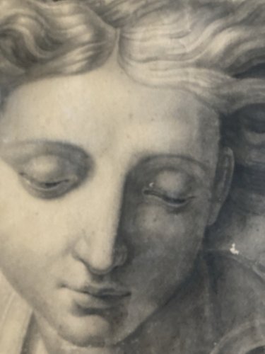 Dessin Crayon Portrait Saint Michel Démon Religion Ange Raphaël 1823