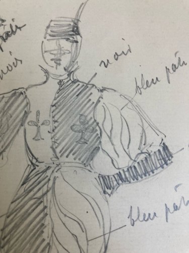 Dessin Crayon XIXe Jules Robert Auguste Étude Jeu De Carte Art Ancien 1830