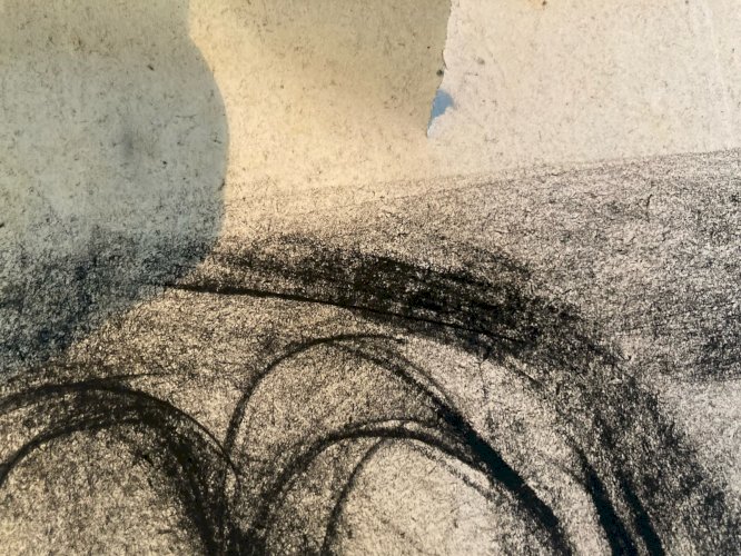 Dessin Drawing Fusain Peinture Art 1950 Futurisme Constructivisme Abstrait Ils