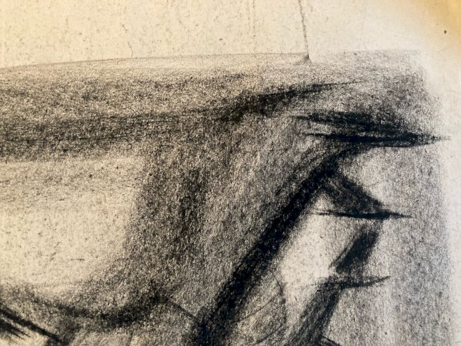 Dessin Drawing Fusain Peinture Art 1950 Futurisme Constructivisme Abstrait Ils