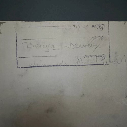 Dessin en couleur par Berger-Lheureux Beaux-Arts XXe scène à l'Antique A5456