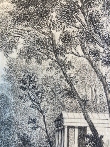 Dessin Encre 1918 Nourrigat Emile Hameau De La Reine Versailles Roi