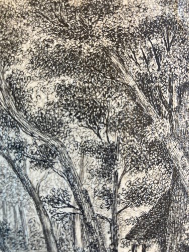 Dessin Encre 1918 Nourrigat Emile Hameau De La Reine Versailles Roi