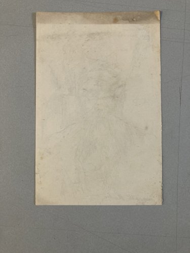 Dessin Encre Antonin Proust Portrait Tête Buste XIXe Auguste Rodin Art