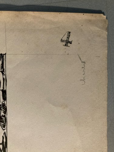 Dessin Encre Napoleon Militaire Militaria 1842 Nicolas-Toussaint CHARLET ?