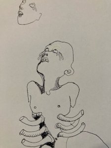 Dessin Encre Papier Art Curiosité XXe Expressionniste Expressionnisme Drawing