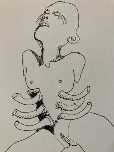 Dessin Encre Papier Art Curiosité XXe Expressionniste Expressionnisme Drawing