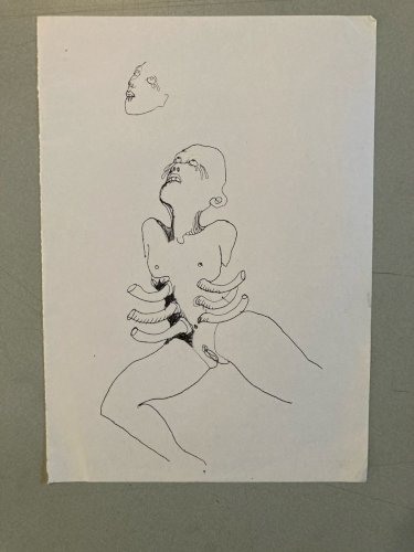 Dessin Encre Papier Art Curiosité XXe Expressionniste Expressionnisme Drawing