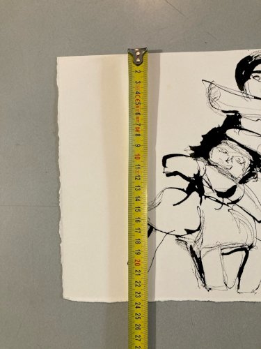 Dessin Encre Portrait Poupée Expressionniste Expressionnisme 1980 Drawing Art