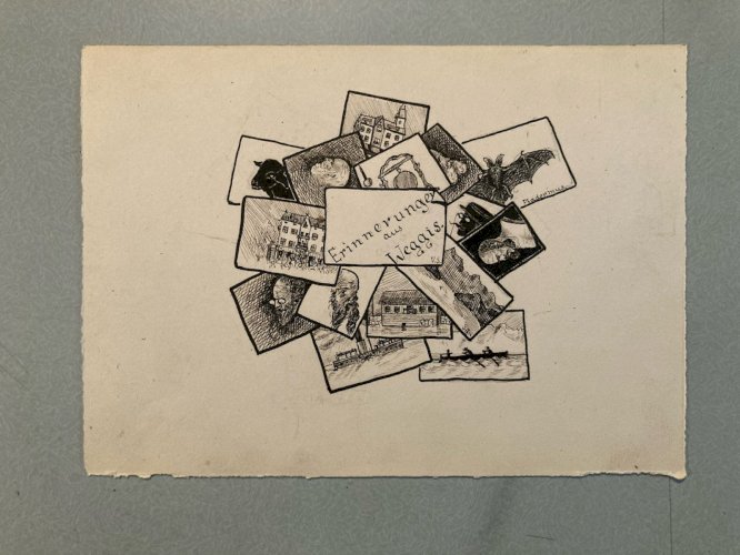 Dessin Expressionisme Allemand Encre Chauve Souris 1920 Expressionniste Art