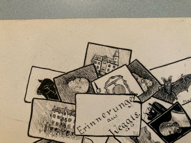 Dessin Expressionisme Allemand Encre Chauve Souris 1920 Expressionniste Art