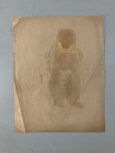 Dessin Expressionisme Allemand Encre Gouache 1920 Expressionniste