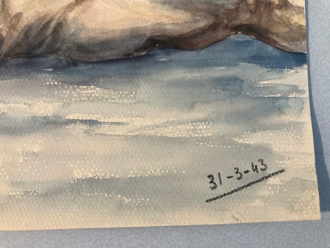 Dessin Femme Nue Nu Art Gouache Aquarelle Corps 1940 Fauvisme Papier Fauve