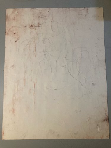 Dessin Fusain 1970 Nature Morte A Identifier Bouteille Pot Art Cuisine